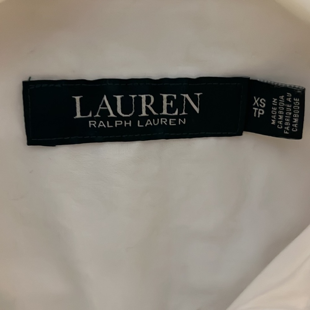 Lauren Ralph Lauren white twist front top size XS - Picture 3 of 7